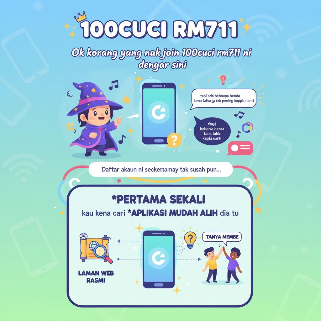 Panduan 100cuci rm711: Daftar Akaun Permainan